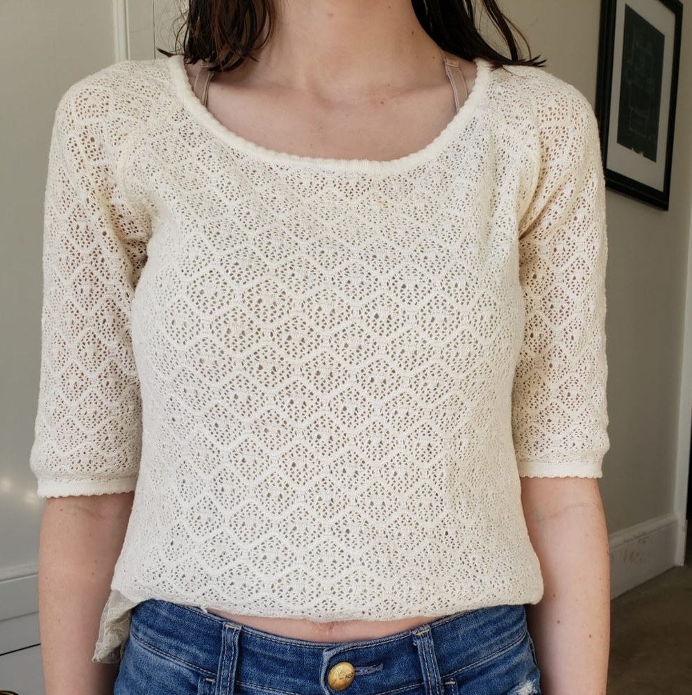 Lacey lightweight knit sweater